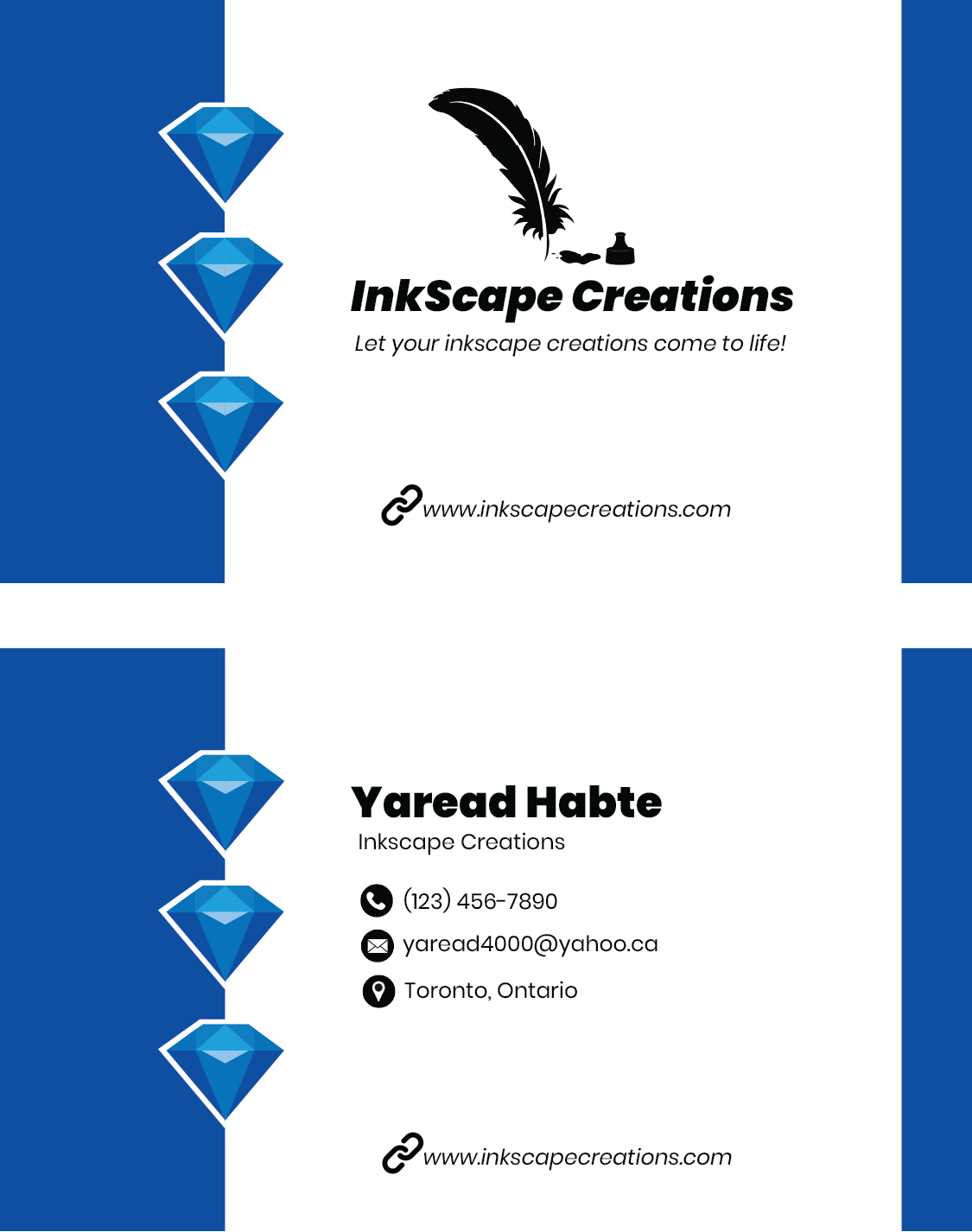 InkScape Creations Business Card